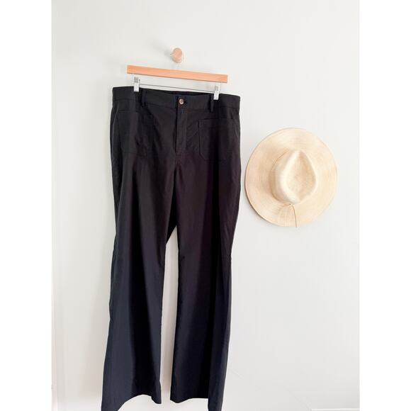 J Crew Factory | NWT | Tall Lizzie patch-pocket wide-leg pant in Black | Sz 34T - Picture 2 of 10
